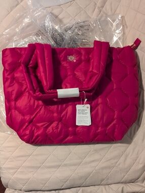 lululemon athletica Hot Pink Quilted Tote